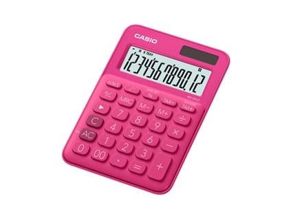 casio ms 20 uc rd stolni kalkulacka malinova ig485929