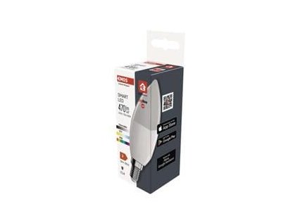 chytra led zarovka gosmart svicka e14 4 8 w 40 w 470lm rgb stmivatelna zigbee ig503778