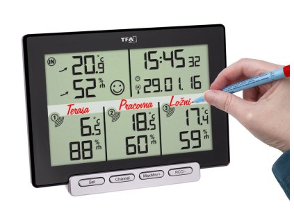 tfa teplomer a vlhkomer s 3 bezdratovymi senzory 30 3057 01 multi sense ien349012