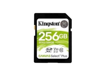kingston sdxc 256gb canvas select plus a1 c10 card cteni 100 mb s zapis 85mb s ien338313