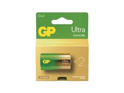 GP alkalická baterie ULTRA D velké mono (LR20) 2pack