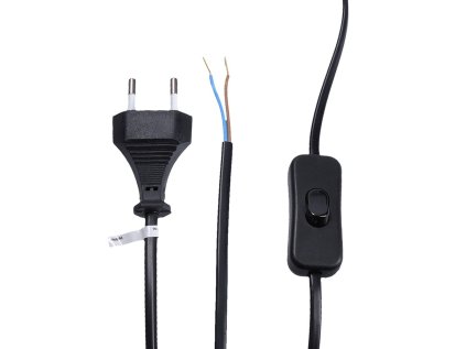 solight flexo kabel 2m 2 x 0 75mm2 cerna plocha vypinac ien473270