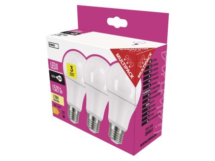 led zarovka classic a60 13 2w e27 tepla bila 3 ks ien431363