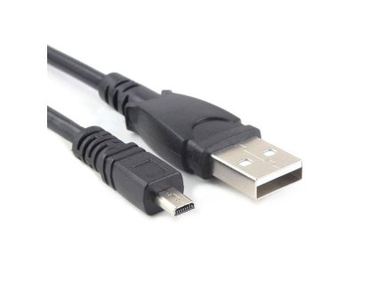 kabel usb a miniusb 8pin panasonic nikon uc e6 olympus cb usb7 minolta usb 2 usb 3 1 8m cerny ien156592
