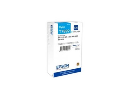 epson t7892 xxl cyan 34ml az 4000 stran pro serie wf 5110dw wf 5190dw wf 5620dwf wf 5690dwf originalni ien196541
