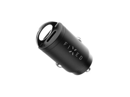 Autonabíječka FIXED s 2xUSB-C výstupem v miniaturním provedení, podpora PD, 30W, černá