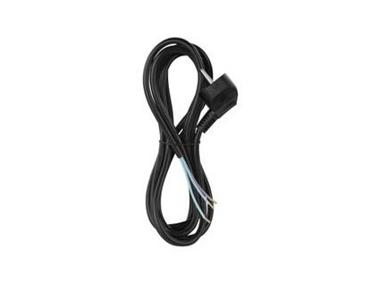 Flexo šňůra PVC 3× 0,75mm2, 2m, černá