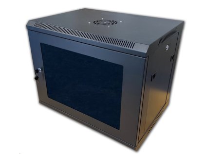 19 nastenny rozvadec jednodilny 6u 450mm cerny ien371233