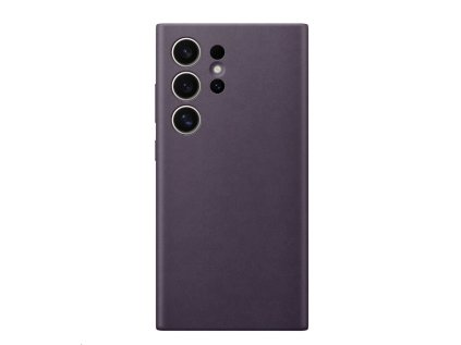 Samsung zadní kryt z veganské kůže pro Samsung Galaxy S24 Ultra fialový