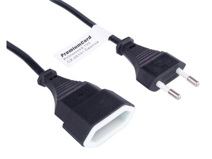 Kabel síťový prodlužovací dvojvidlice 230V 3m