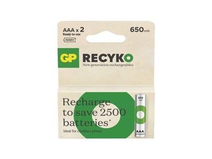 Nabíjecí baterie GP ReCyko 650 AAA (HR03)