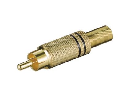 konektor cinch m zlaceny cerny pruh ien210718