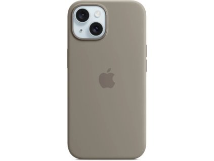 apple iphone 15 silicone case s magsafe clay ien502005