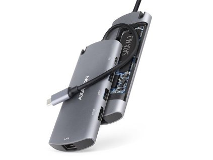 axagon hmc 6m2 usb 3 2 gen 1 hub porty 2x usb a hdmi m 2 ien381718