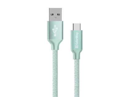 colorway usb c kabel 2m 2 4a zelena ien402500
