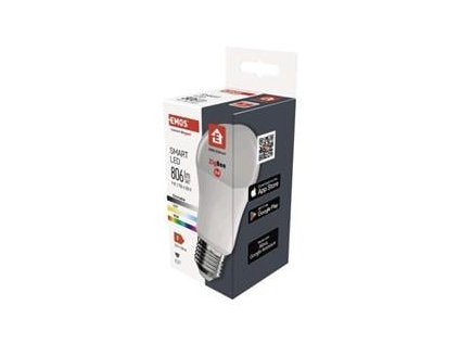 chytra led zarovka gosmart a60 e27 9 w 60 w 806 lm rgb stmivatelna zigbee ig503773