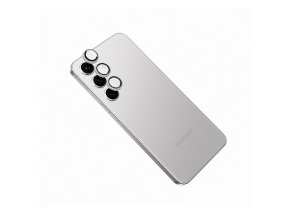Ochranná skla čoček fotoaparátů FIXED Camera Glass pro Samsung Galaxy S24, stříbrná