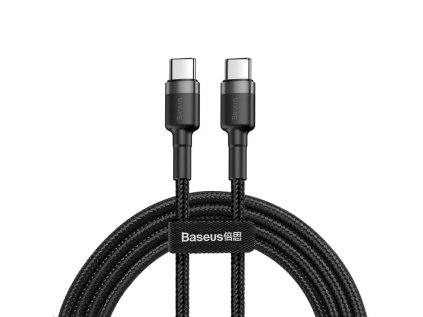 baseus cafule series nabijeci datovy kabel usb c na usb c pd2 0 60w flash 2m seda cerna ien437940
