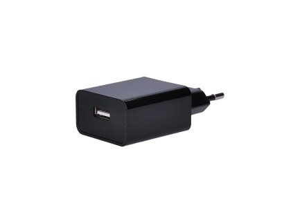 solight usb nabijeci adapter 1x usb 2400ma ac 230v cerny ien501226