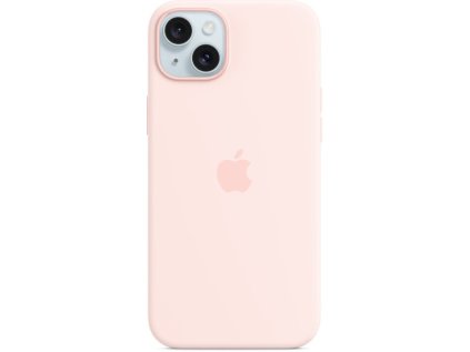 apple iphone 15 plus silicone case s magsafe light pink ien502015