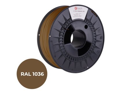 tiskova struna filament c tech premium line pla perletova zlata ral1036 1 75mm 1kg ien444464