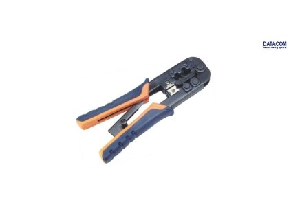 DATACOM Konektorovací kleště PROFI 8P+6P OR/BL račna (RJ45,12,11)