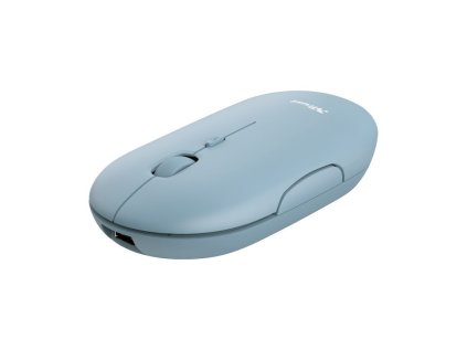 trust puck rechargeable bluetooth wireless mouse modra ien373023