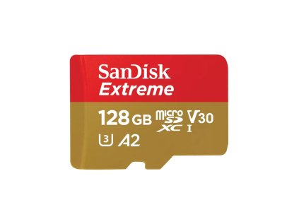 SanDisk Extreme microSDXC 128GB 190MB/s UHS-I U3 Class 10 + Adaptér