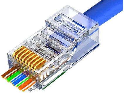 conexpro pruchozi konektor rj45 utp cat6 wire cross ien521142