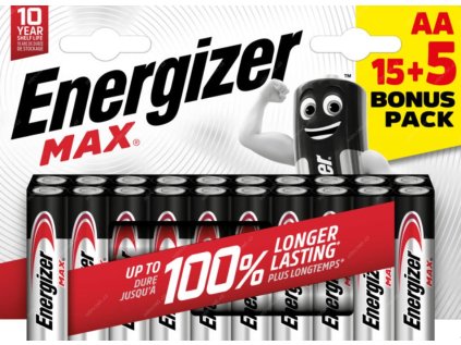 Energizer MAX - Tužka AA/15+5 zdarma