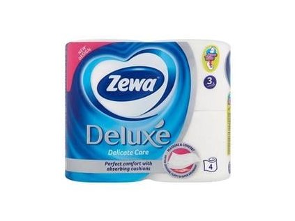 zewa toaletni papir 3vrstvy 4 role deluxe bily ig484481