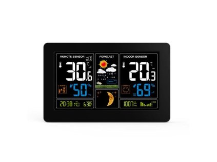 solight meteostanice extra velky barevny lcd teplota vlhkost tlak rcc usb nabijeni cerna ien472654
