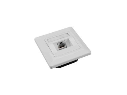 solarix zasuvka cat6 stp 1 x rj45 pod omitku bila ien125128