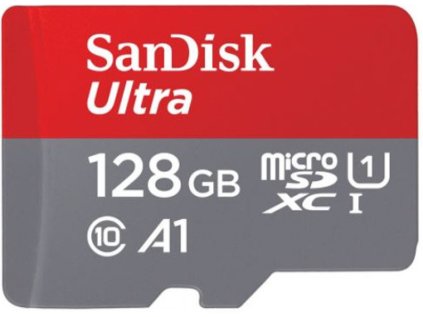 SanDisk Ultra microSDXC 128GB 140 MB/s UHS-I U1 Class 10 + Adaptér