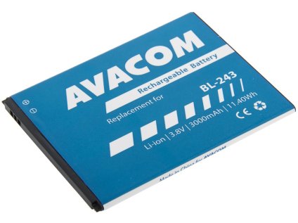 avacom baterie do mobilu lenovo a7000 li ion 3 8v 3000mah nahrada bl243 ien386546
