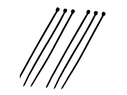 datacom stahovaci paska 2 5x200 cerna 100ks ien394770