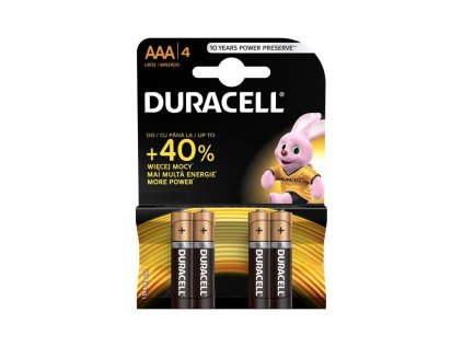 duracell basic alkalicka baterie 4 ks aaa ien454331