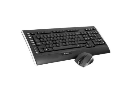 A4Tech set klávesnice a myši 9300F, bezdrátový, CZ/US