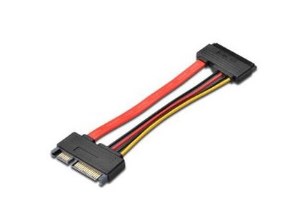premiumcord prodluzka k hdd sata 22pin data napajeni m f 15cm ien181003