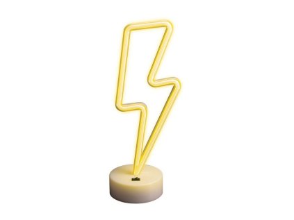 dekorativni led neon na stojanu blesk bily ien515552