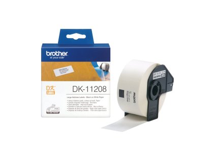 brother dk 11208 papirove siroke adresy 400 ks 38x90mm ien57620