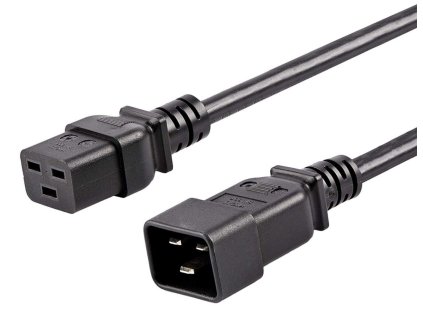 premiumcord kabel sitovy prodluzovaci 230v 16a 3m konektory iec 320 c19 iec 320 c20 ien73597