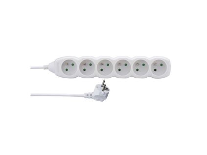 emos prodluzovaci kabel 6 zasuvek 2m bily ien295933