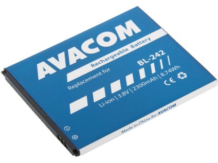 avacom baterie do mobilu lenovo a6000 li ion 3 8v 2300mah nahrada bl242 ien386545