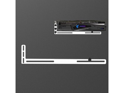 1stcool gpu holder aluminium white drzak vga hlinikovy bily ien517311
