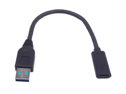 premiumcord adapter usb 3 0 a samec usb c samice usb 3 2 gen2 3a 20cm ien404967