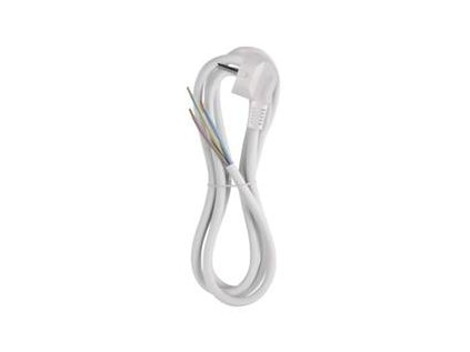 Flexo šňůra PVC 3× 1,5mm2, 2m, bílá