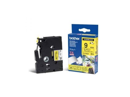 brother tz fx621 zluta cerna 9mm s flexibilni paskou ien240144