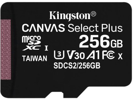 kingston microsdxc 256gb canvas select plus a1 c10 bez adapteru ien376530