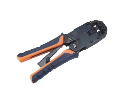 DATACOM Konektorovací kleště PROFI 8P+6P+4P OR/BL račna (RJ45,12,11,10)